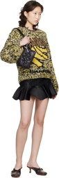 GANNI Black Quilted Re-Tech Pouch
