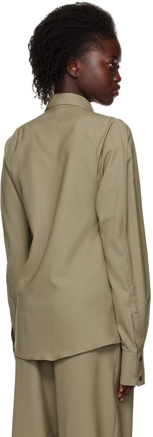 Bianca Saunders Khaki Desso Shirt