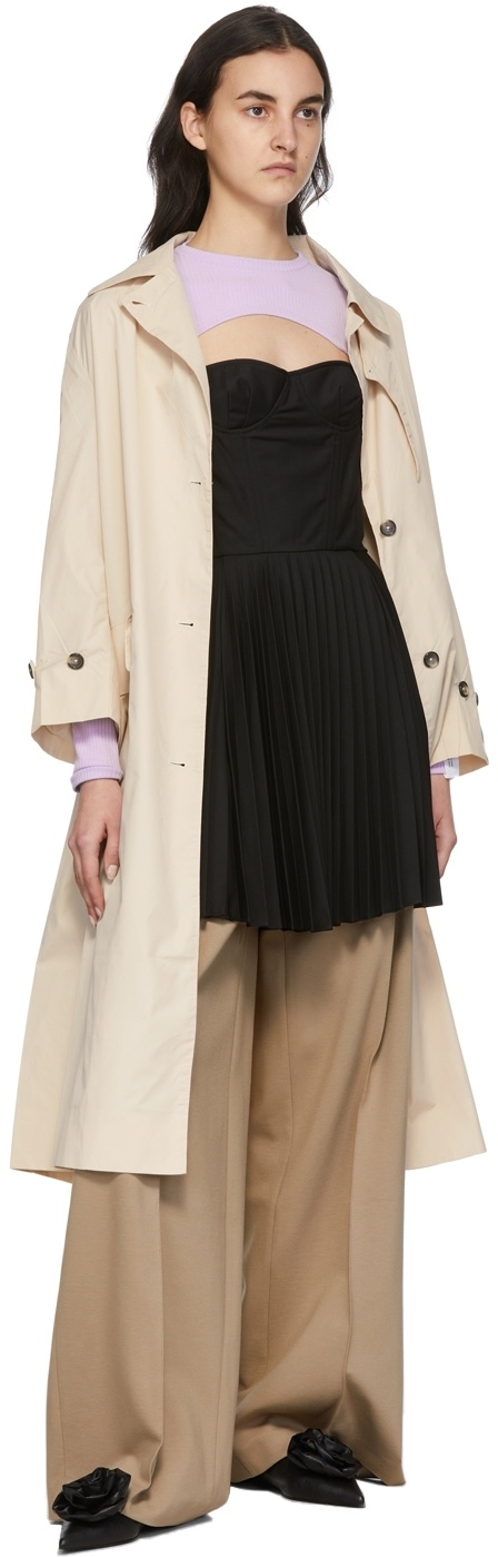 Rokh Beige Deckard Trench Coat Rokh