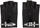Lanvin Black Future Edition Quilted Leather Fingerless Gloves