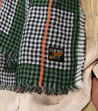 Loewe - Paula's Ibiza checked linen scarf