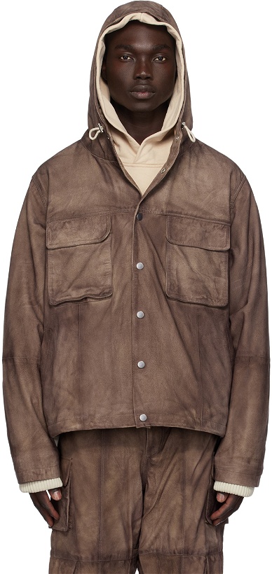 Photo: Deadwood Brown Kodiak Leather Jacket