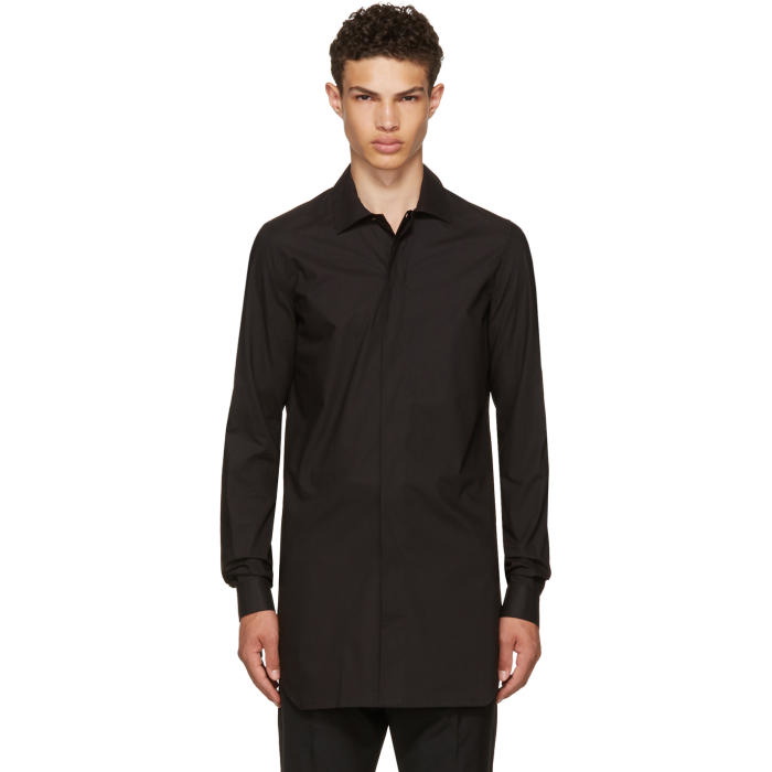 Photo: Rick Owens Black Office Shirt 