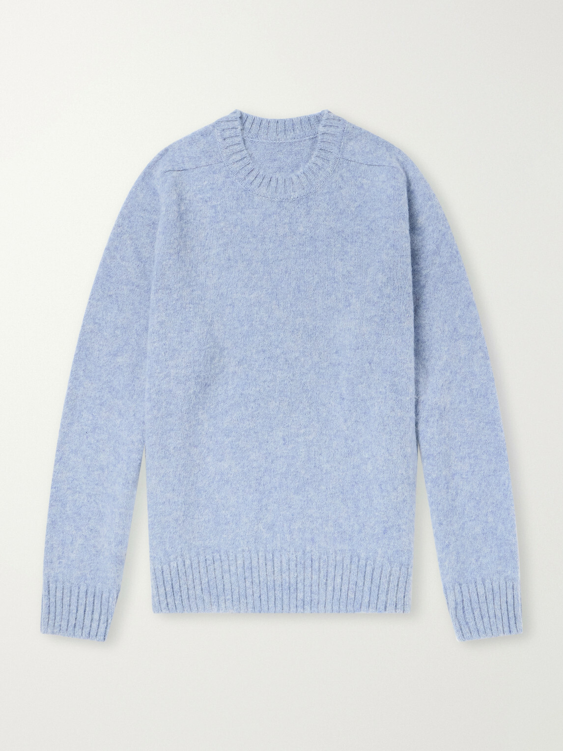 Anderson & Sheppard - Geelong Brushed-Wool Sweater - Blue