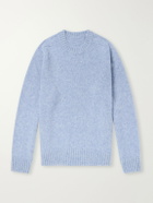 Anderson & Sheppard - Geelong Brushed-Wool Sweater - Blue