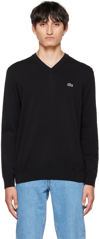 Photo: Lacoste Black Patch Sweater