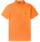 Polo Ralph Lauren - Slim-Fit Stretch Cotton-Piqué Polo Shirt - Orange