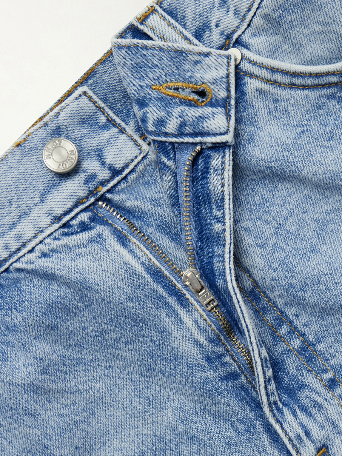 NN07 - Otis 1882 Straight-Leg Organic Denim Shorts - Blue