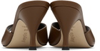 Aeyde Brown Samia Stiletto Mule Heeled Sandals