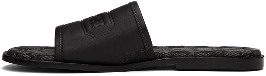 Coach 1941 Black Signature Jacquard Sandals
