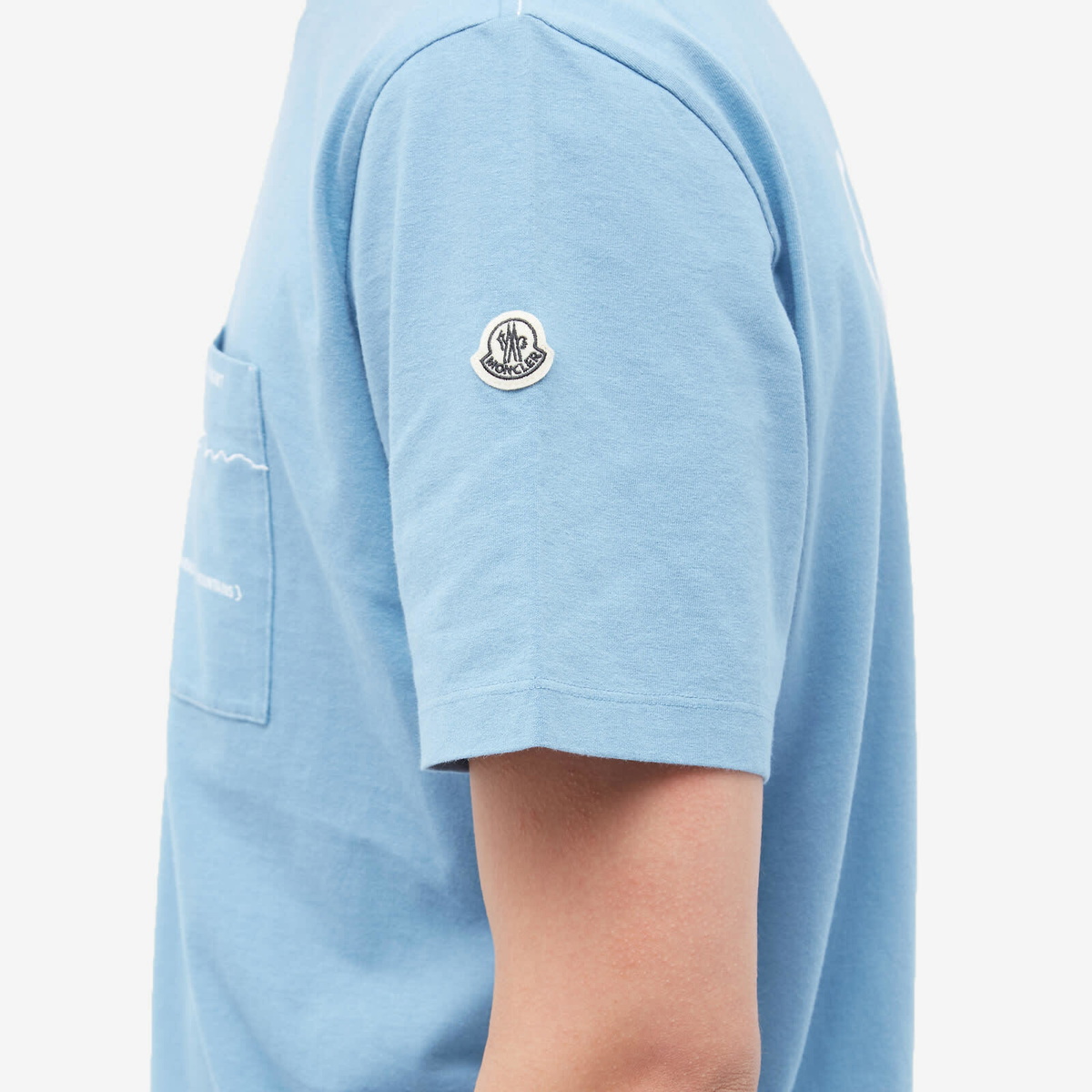 Moncler Men's Genius x Fragment T-Shirt in Blue Moncler