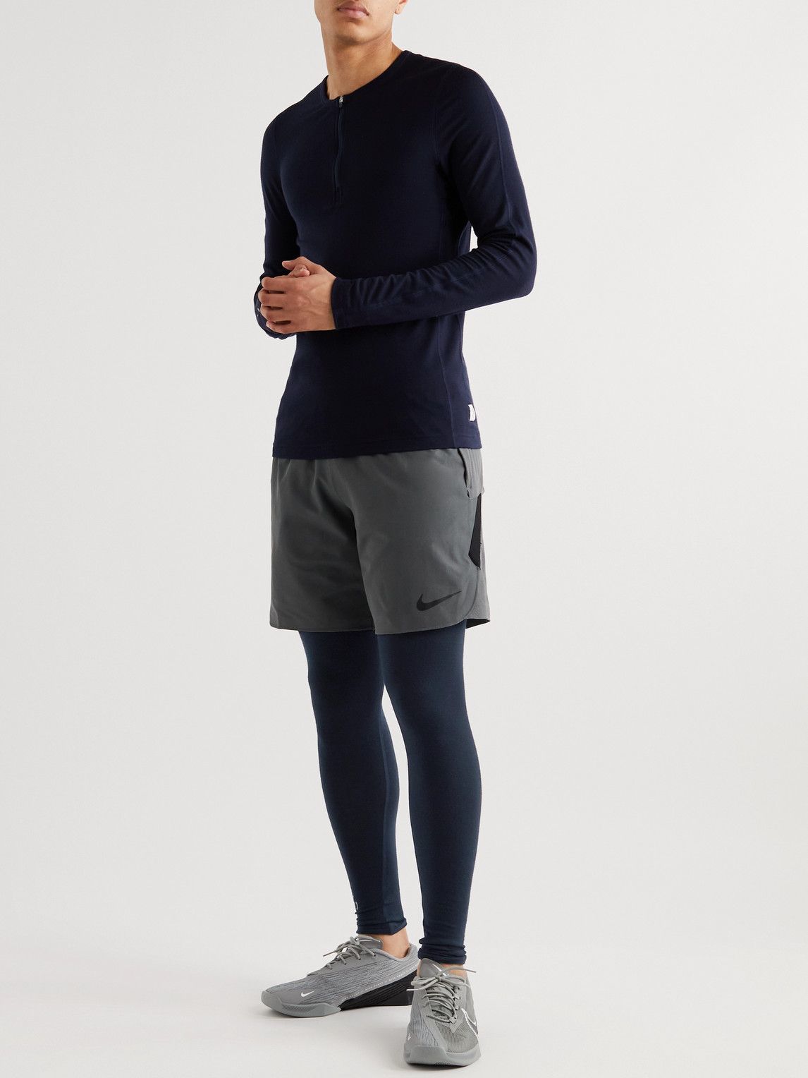 Reigning Champ - Ryan Willms Stretch-Merino Wool Tights - Blue Reigning  Champ