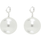 Sandy Liang Bubblegum Faux-Pearl Earrings