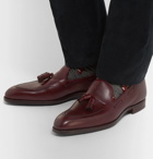 George Cleverley - Adrian Burnished-Leather Loafers - Men - Burgundy
