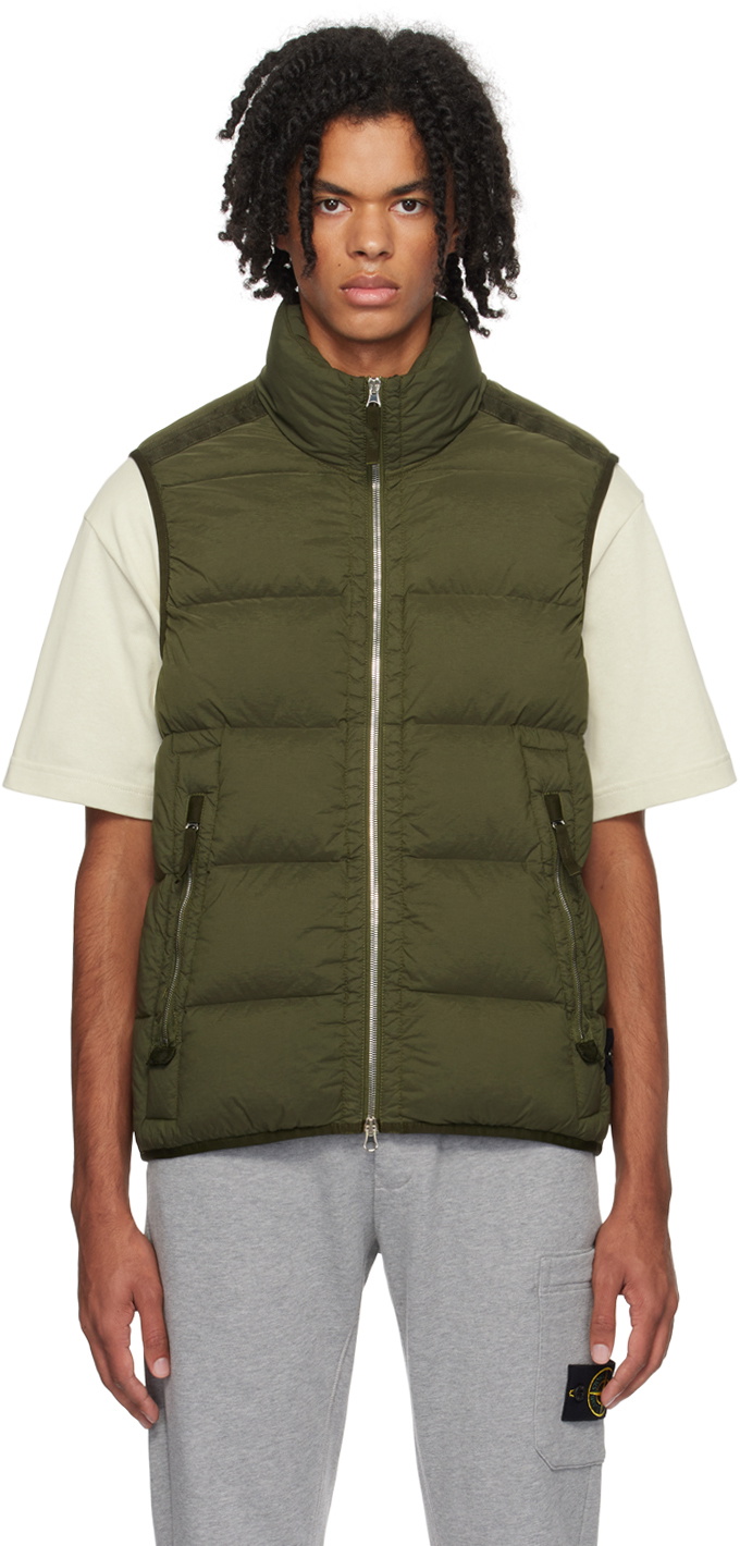 Stone Island Seamless Tunnel Nylon Down Jacket in Green for Men