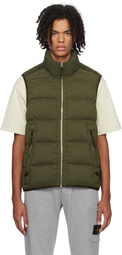 Stone Island Green Seamless Tunnel Down Vest