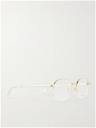 BOTTEGA VENETA - Round-Frame Gold-Tone Optical Glasses - Gold