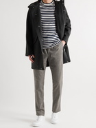 Mr P. - Slim-Fit Stretch Virgin Wool and Cashmere-Blend Felt Trousers - Gray