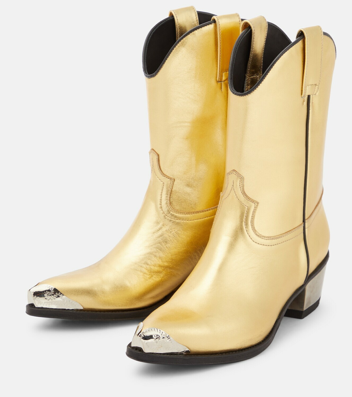 Dodo Bar Or Metallic leather cowboy boots Dodo Bar Or