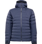 Aztech Mountain - Pyramid Padded Quilted Hooded Ski Jacket - Blue