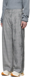 Feng Chen Wang Gray Fringe Trousers