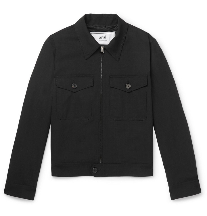 Photo: AMI - Wool-Twill Blouson Jacket - Black