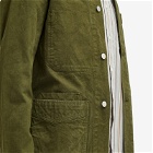 Drake's Men's Canvas Chore Jacket in Olive