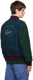 Lacoste Navy & Green Embroidered Jacket