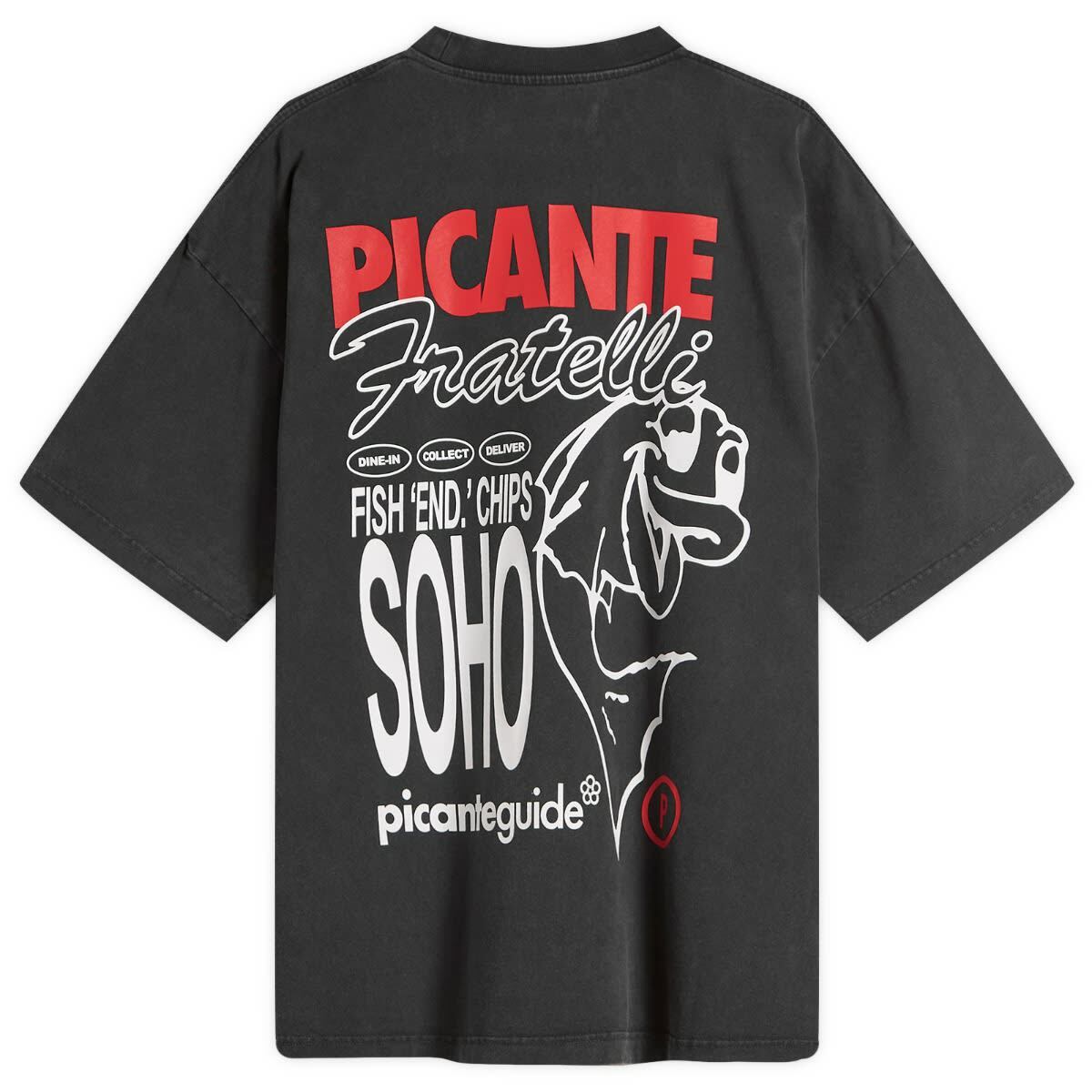 END. x PICANTE Store T-Shirt in Vintage Black