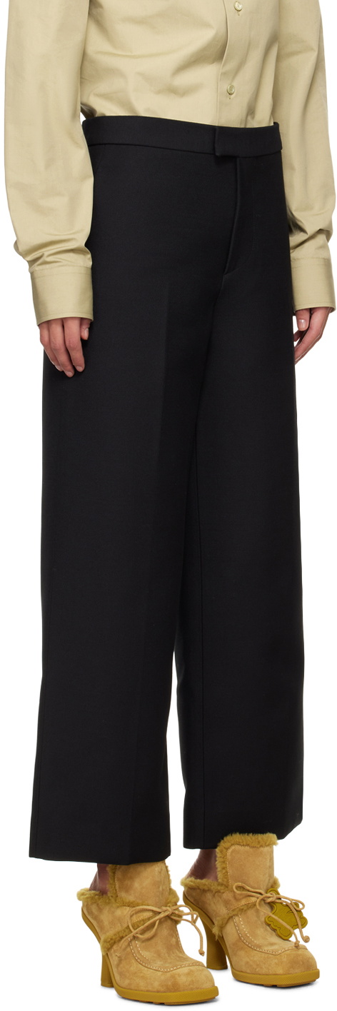 Burberry: Black Venton Trousers | SSENSE