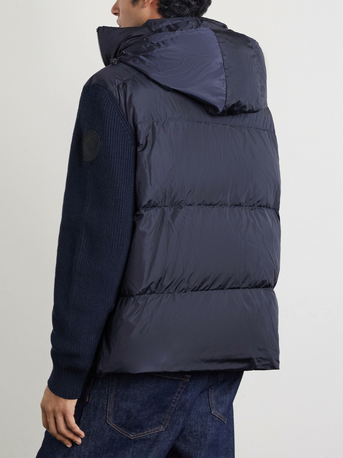 Canada Goose - HyBridge® Wool and Quilted Shell Hooded Down Jacket - Blue