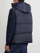 Canada Goose - HyBridge® Wool and Quilted Shell Hooded Down Jacket - Blue