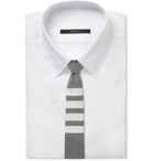 Thom Browne - 5cm Striped Wool Tie - Gray
