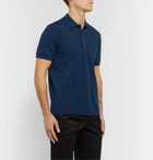 Fendi - Slim-Fit Logo-Embossed Cotton-Piqué Polo Shirt - Blue