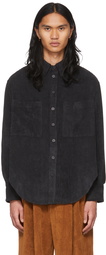 Eckhaus Latta Black Pebble Button Down Shirt