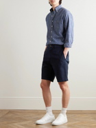 Brunello Cucinelli - Straight-Leg Cotton-Twill Bermuda Shorts - Blue