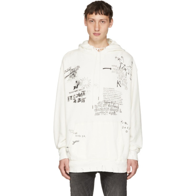 Photo: R13 White Doodle Hoodie