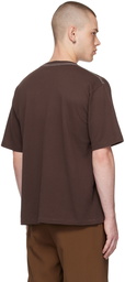 AURALEE Brown Crewneck T-Shirt