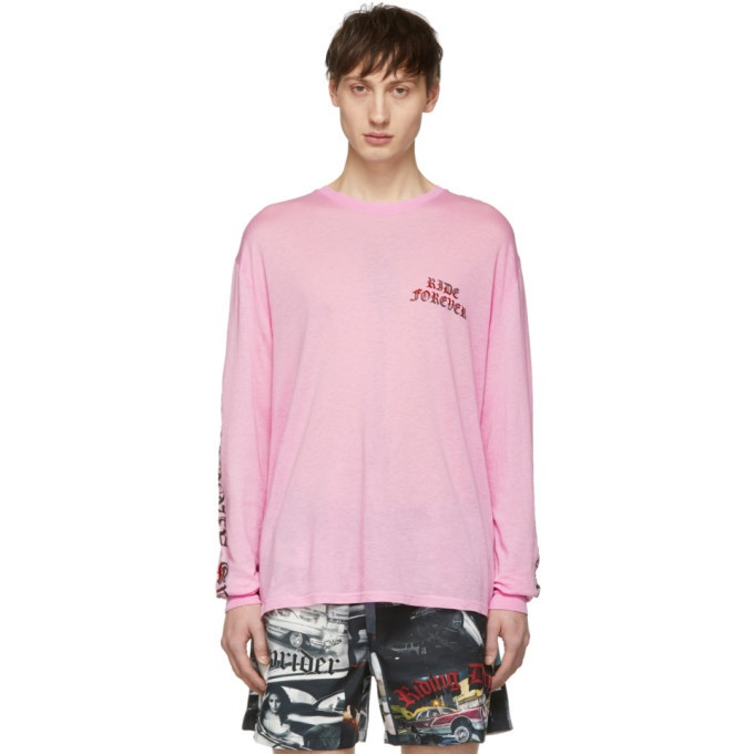 Photo: Adaptation Pink Logo Long Sleeve T-Shirt