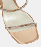 Rene Caovilla Cleo embellished satin sandals