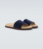 Brunello Cucinelli Suede slides