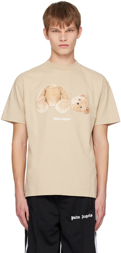 Photo: Palm Angels Beige Bear T-Shirt