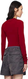 Birrot Red Slim Long Sleeve T-Shirt