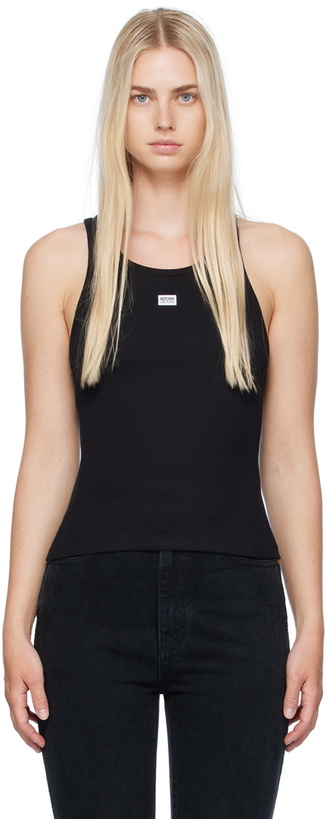 Photo: Moschino Jeans Black Patch Tank Top