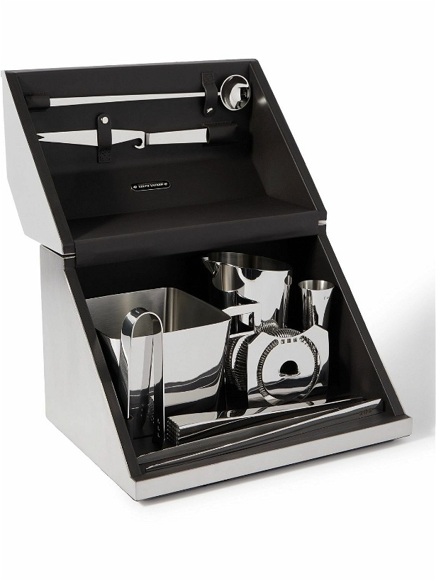 Photo: Ralph Lauren Home - Stainless Steel and Leather Bar Tool Set