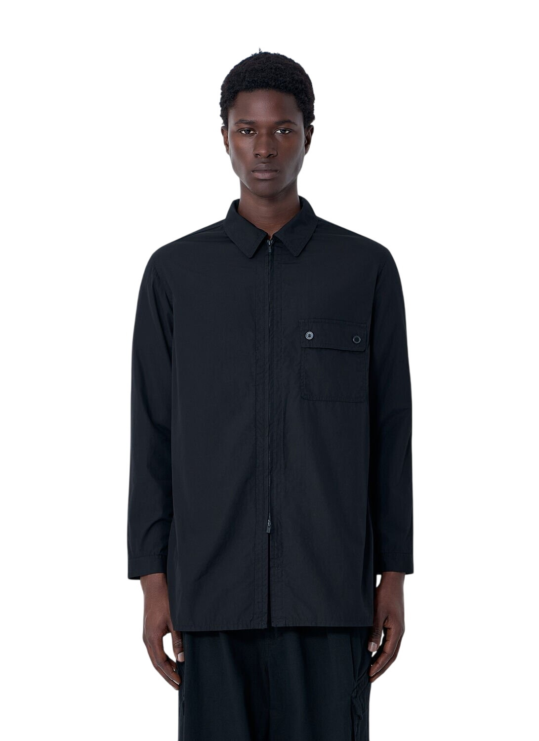 Yohji Yamamoto Black Fragile Embroidered Tie Yohji Yamamoto