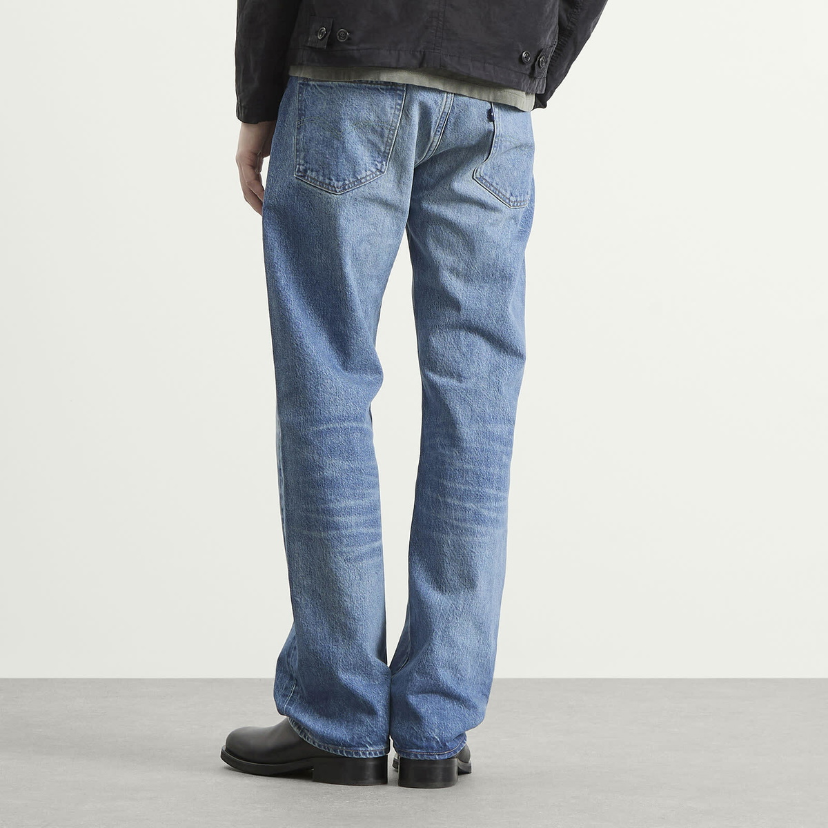 Levi's Men's Bue Tab Made in Japan Anchor Relaxed Jeans in Saddle Rock