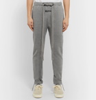 Fear of God - Slim-Fit Tapered Mélange Cotton-Blend Jersey Sweatpants - Gray