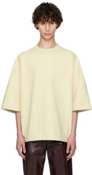 Jil Sander Yellow Padded Shoulders T-Shirt