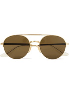 GUCCI - Aviator-Style Gold-Tone Sunglasses